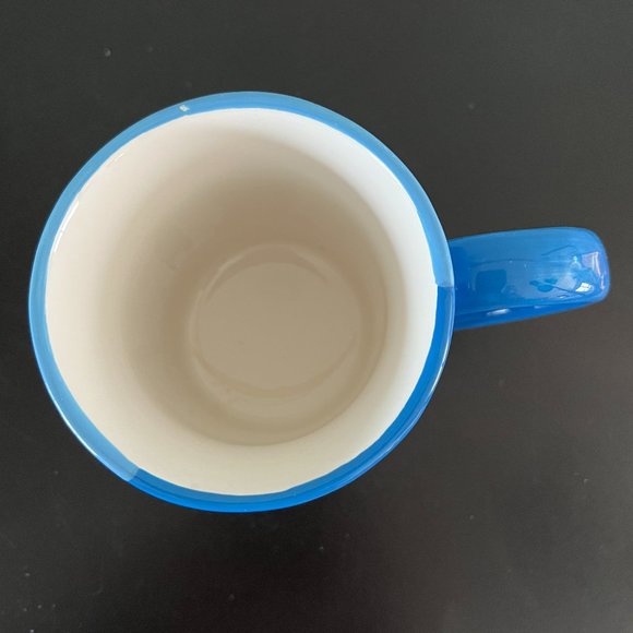 Sonoma Life Style Blue & White Snowman Coffee Mug Cup - Picture 5 of 8